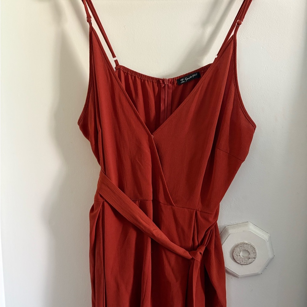 Plus Size Rust Pantsuit